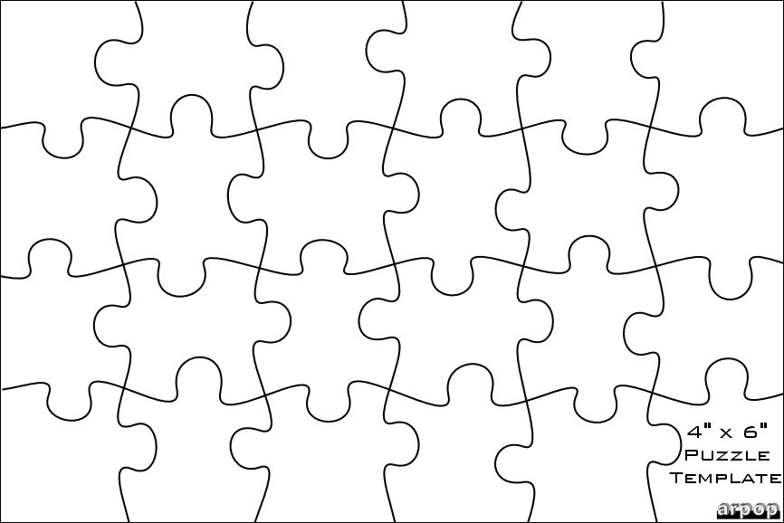 printable puzzle template printable jigsaw puzzle template free 