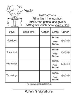 Reading Log Templates Freebie by The Template Teacher | TpT
