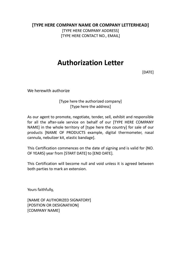 10+ Best Authorization Letter Samples and Formats