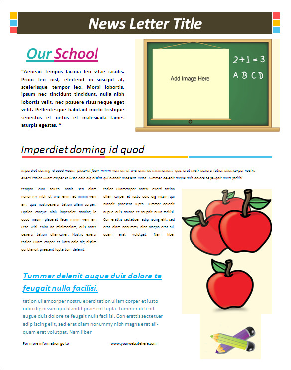 school newsletter ideas school newsletter templates free 6 school 