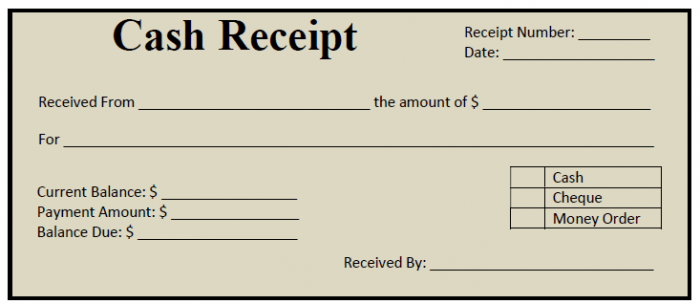 simple receipt template free   Ecza.solinf.co
