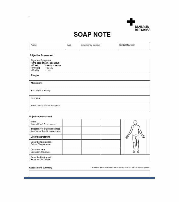 40 Fantastic SOAP Note Examples & Templates   Template Lab