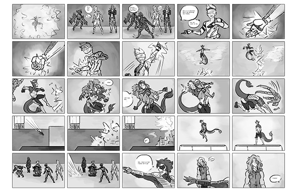 Darkness Falls Pitch Packet   Storyboard Examples on MICA Portfolios