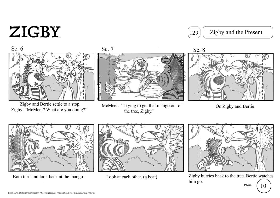 Bob Baxter Animation: Storyboard Sample