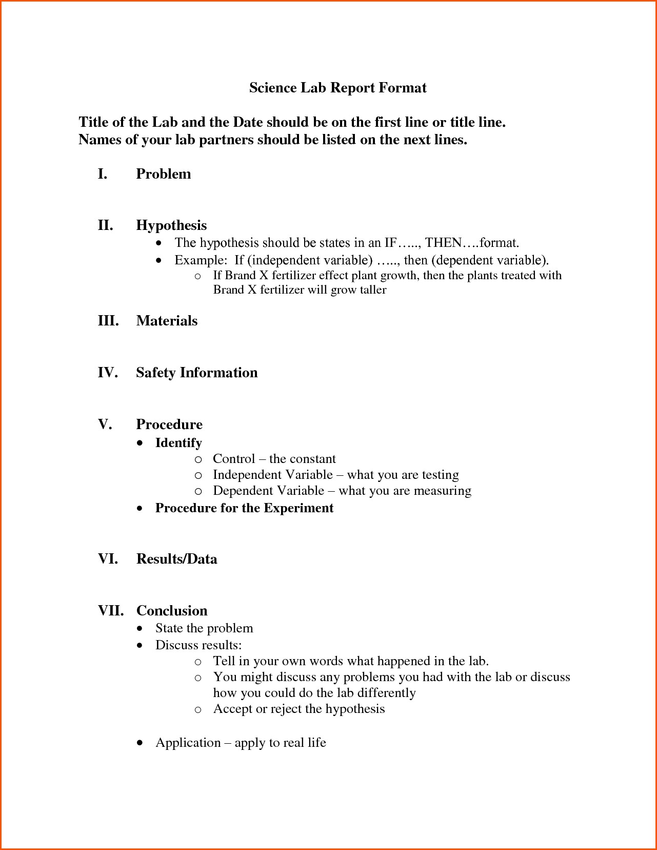 40 Lab Report Templates & Format Examples   Template Lab