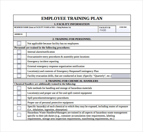 training plan template word   Ecza.solinf.co