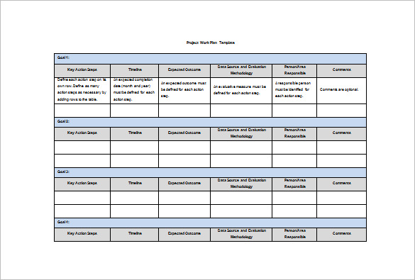 Bunch Ideas for Free Sample Work Plan Template Of Sample Proposal 