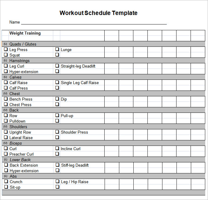 workout calendar template   Into.anysearch.co